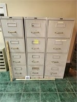 3 FILE CABINETS SOME RUST 15W 27D 52H