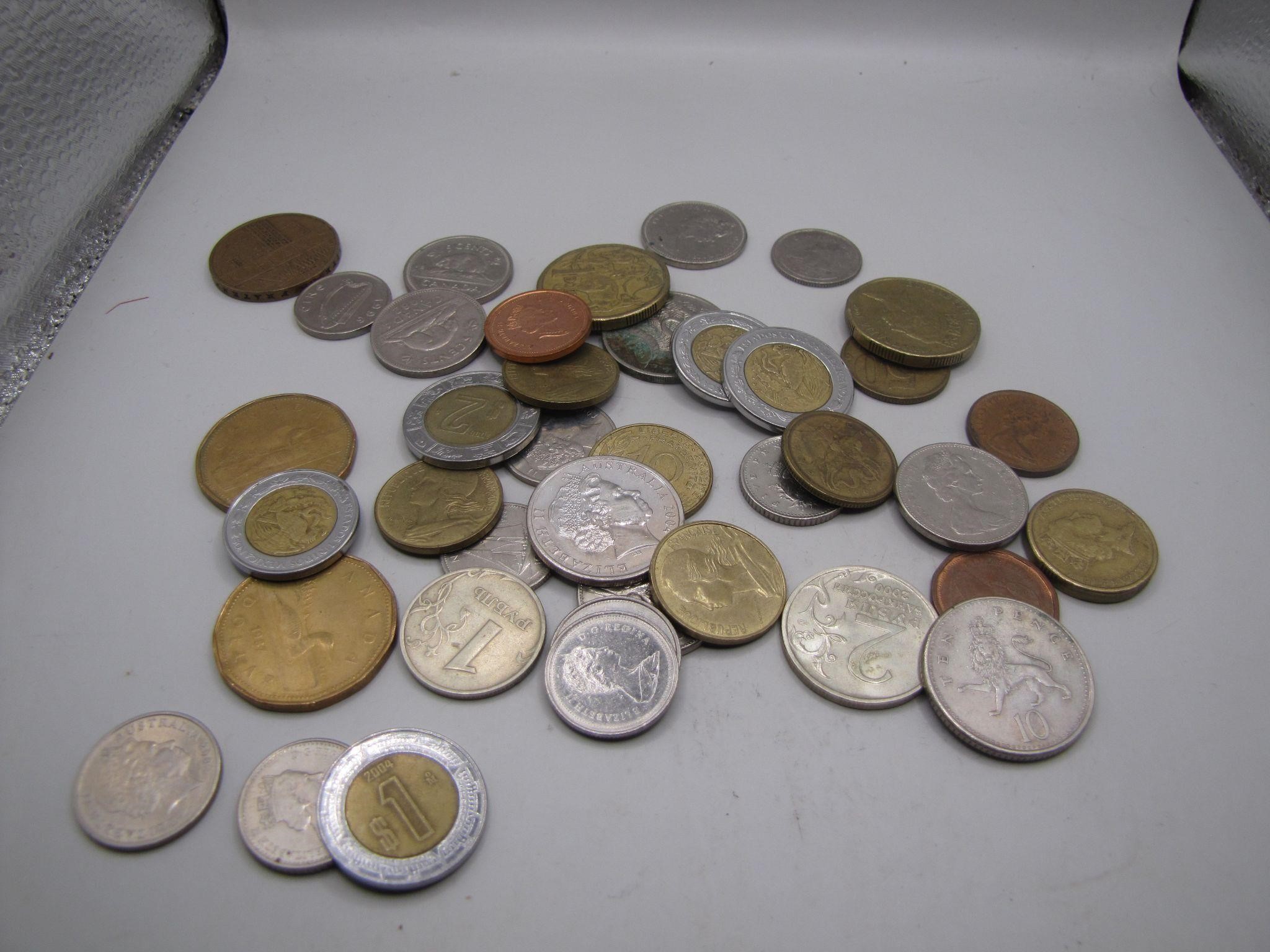 Lot of Assorted Foreign Coins