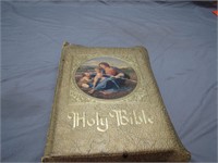 Antique Marian Ed. Catholic Bible (Cover Torn Off)