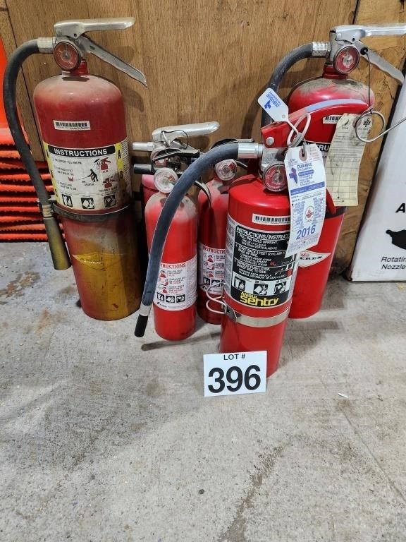 ASST FIRE EXTINGUISHERS SOME GOOD SOME EXP.