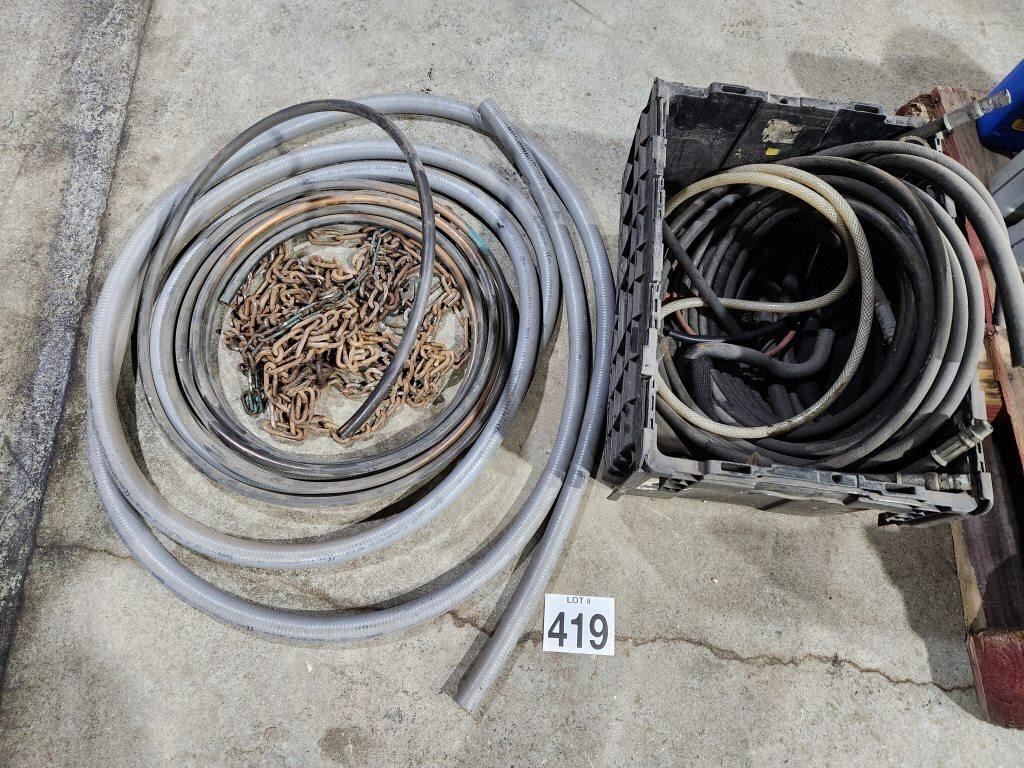 COPPER TUBING, HOSES, CHAINS & MORE