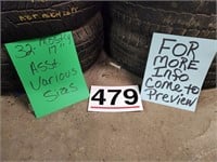 32 USED TIRES SEE PICS