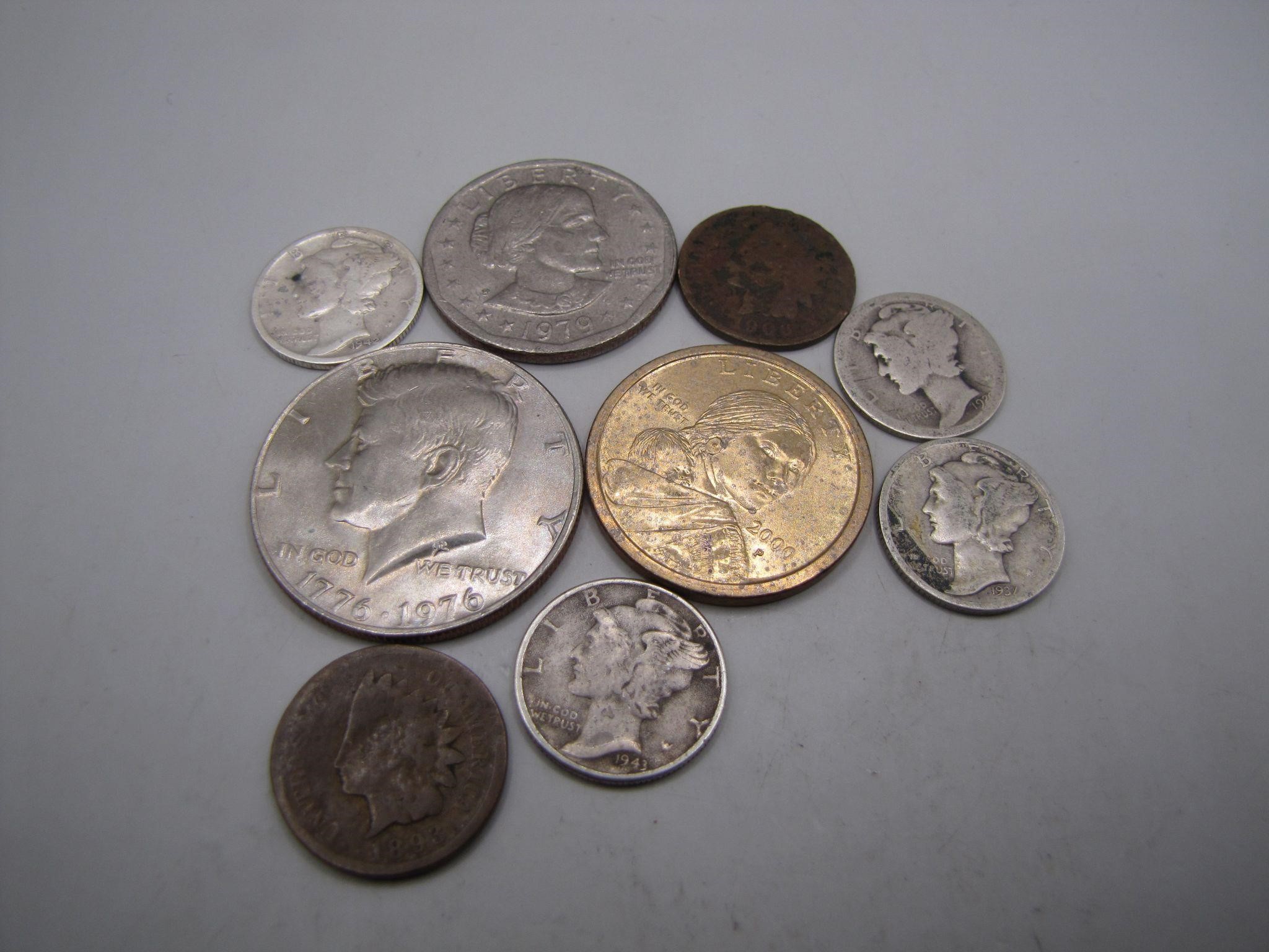 Grab Bag Lot of Vintage U.S. Coins! - Some Silver!