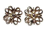 10k gold filigree earrings