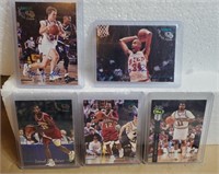 5 Basketball Autograph Cards