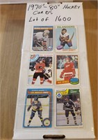 1600 Hockey Cards 1970-80s