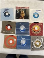 Vinyl records - 45's (Chrysalis, Kim Carnes, Billy
