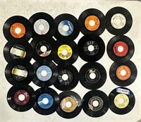Vinyl records - 45's (The Cuff Links, The Avants,
