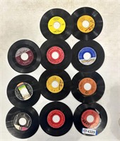 Vinyl records - 45's (Columbia, Motown, Jerry Lee