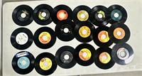 Vinyl records - 45's  (Buck Owens,Helen Reddy,