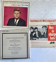 Vinyl records - 33's (Memorial John F Kennedy)