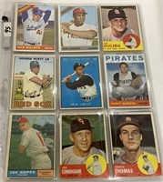 54-1950/60’s Low grade Baseball cards