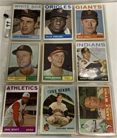 36-1950/60’s Low grade baseball cards