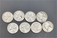 (8) Jefferson Nickels
