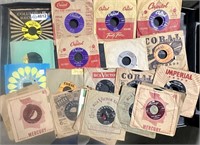 Vinyl records - 45's (Betty Strady, Ray Anthony,