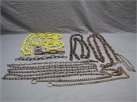 Lot of Assorted Handy Chains & Lock