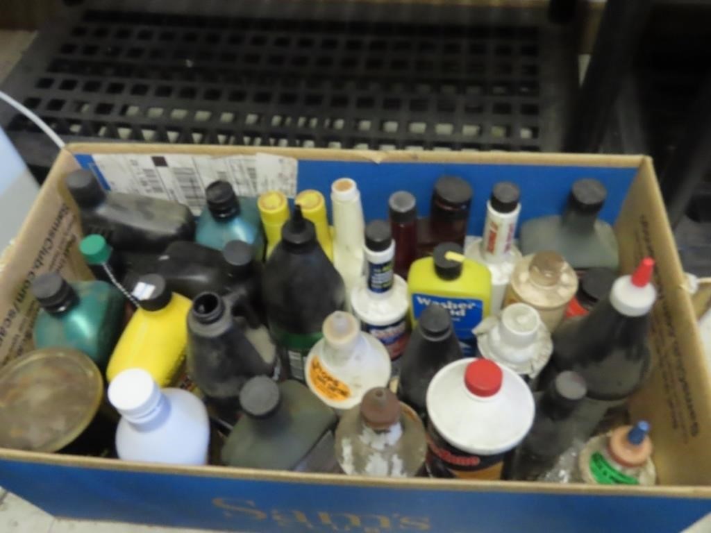 Large lot of garage chemicals.
