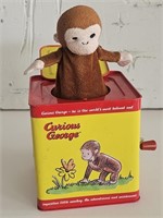 COOL VTG CURIOUS GEORGE JACK IN THE BOX-WORKS
