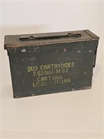 VTG B & B AMMUNITION GREEN MILITARY AMMO BOX