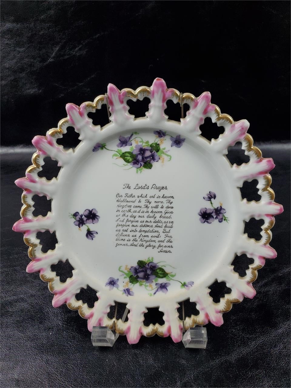 The Lords Prayer Vintage Custom Plate