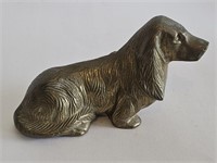 VERY NICE VINTAGE BRASS HEAVY HOUND DOG