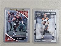 Lot of 2 Joe Burrow Rookie Cards Bengals