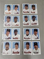 1989 Baltimore Orioles Postcard Set in Sheets Rip-