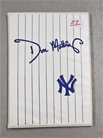 1988 Don Mattingly Yankees Card Set in Binder w/E-