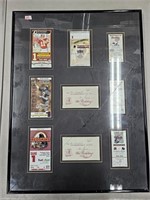 Washington Redskins Framed Ticket Stubs Broken Gl-