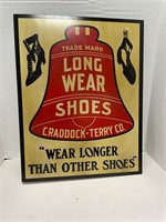 Long Wear Shoes Craddock Terry Co Metal Signs