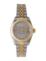 18k Gold Rolex Datejust Automatic Ss Watch 26mm