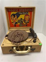 Vintage Rootie Kazootie Record Player Toy