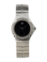 Movado Museum Se Black Dial Ss Watch 26mm