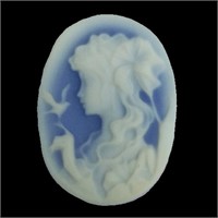 18x13mm Carved Oval Cameo
