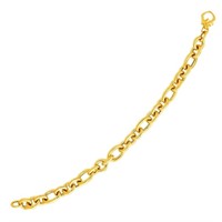 14k Gold Oval Link Bracelet