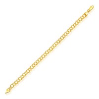14k Gold Lite Charm Bracelet 5.0mm