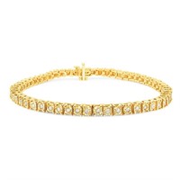 10k Gold-pl. 1.00ct Diamond Tennis Bracelet