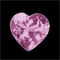Natural 3mm Heart Pink Sapphire (aa Grade)
