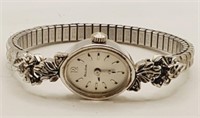 (NO) Bulova 14kt White Gold Wrist Watch (12.7