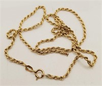 (LB) 14kt Yellow Gold Broken Necklace (2.2 grams)