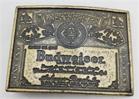 (L) Budweiser Brass Belt Buckle  (2-1/4" to 3"