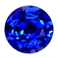 Genuine 4mm Round Blue Sapphire