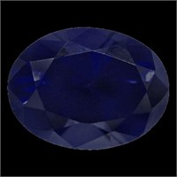 Genuine 6.5ct Oval Black Sapphire