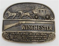 (NO) 1979 Solid Brass Winchester Belt Buckle