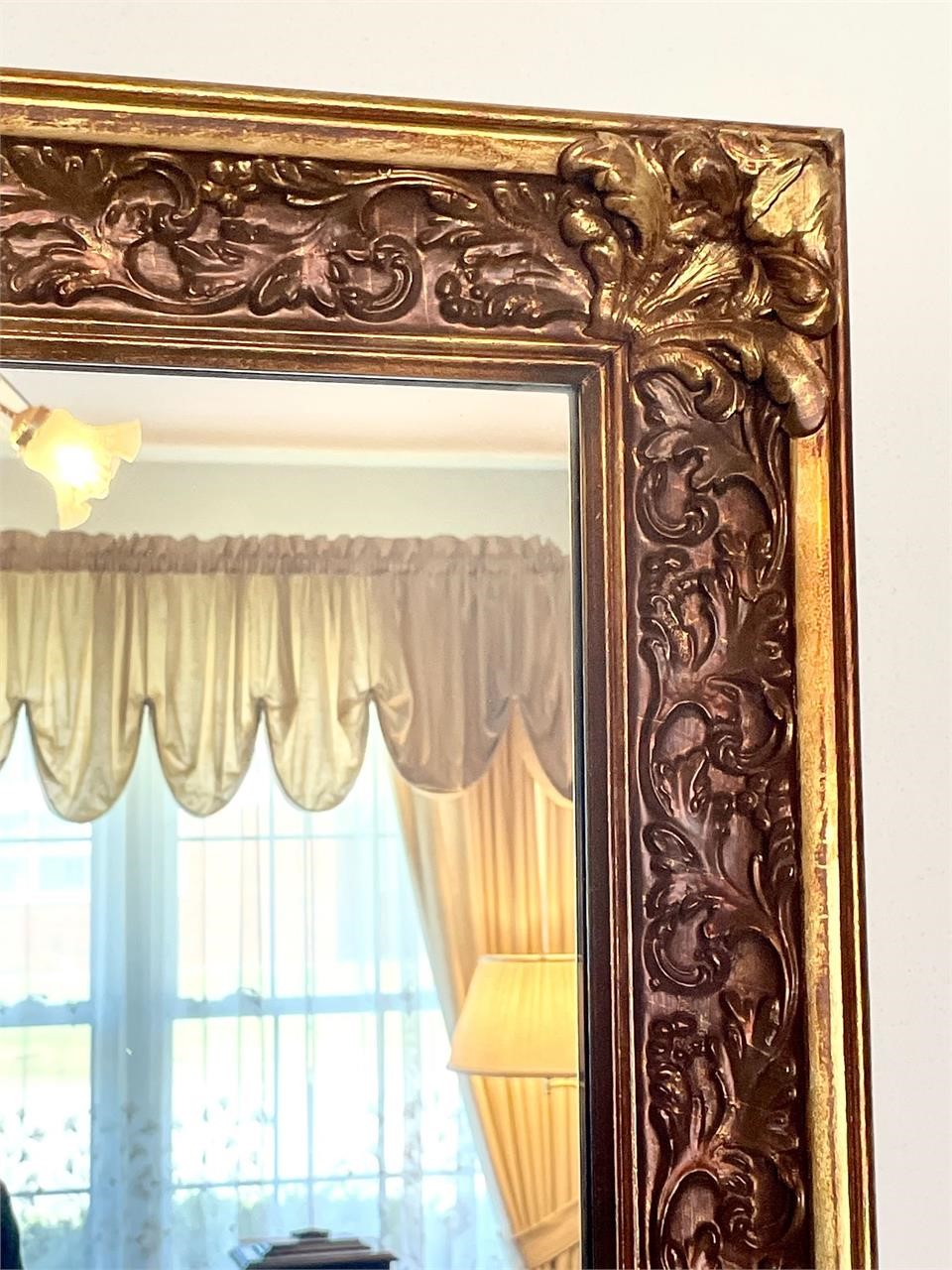 Ornate framed 30x41 wall mirror
