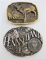 (NO) Pennsylvania Belt Buckles (2-1/2" ×