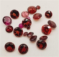 (LB) Garnet Gemstones - Round Cut - (approx.