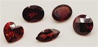 (LB) Garnet Gemstones - Oval, Heart, Marquise and