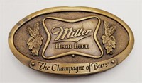 (NO) Miller High Life Belt Buckle (2-1/2" ×