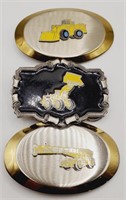 (NO) Bulldozer and Crane Belt Buckles (2-1/2" ×